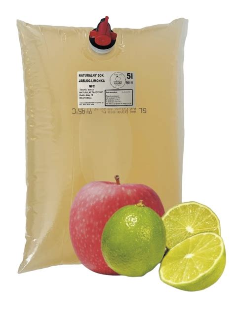 Sok jabłko limonka 5l tłoczony naturalny NFC Inny producent