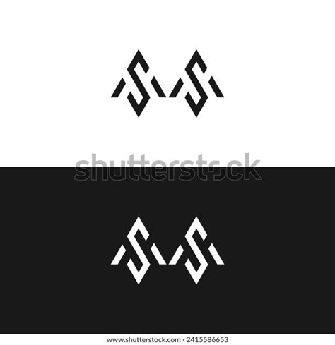 Ss Logo S S Design White Stock Vector (Royalty Free) 2415586653 ...