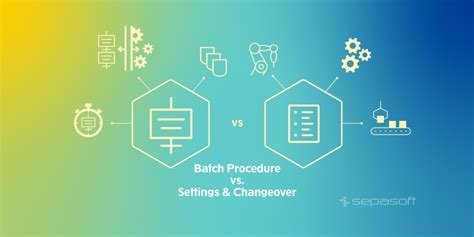 Batch Procedure Vs Settings Changeover Sepasoft MES