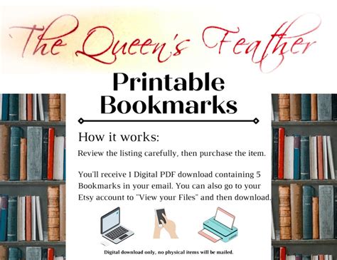 Printable Book Tracker Bookmark Digital Bookmarks Bookmarks For