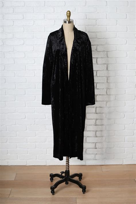 Midnight Velvet Duster Coat Velvet Duster Coat Duster Jacket