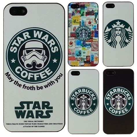 Hot Starbucks Star Wars Coffee Design Phone Case For Iphone 5 Case For