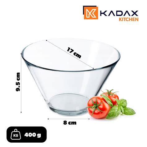 Bol De Salata Kadax Sticla Cm Transparent Emag Ro