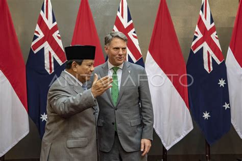 Pertemuan Menhan Prabowo Dengan Menhan Australia Antara Foto