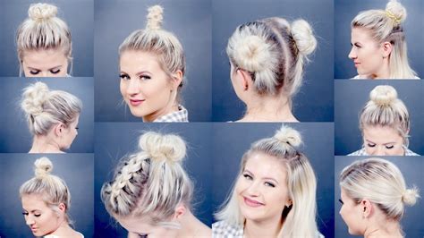 How To Do Bun Hairstyles For Short Hair Hairstyle Guides