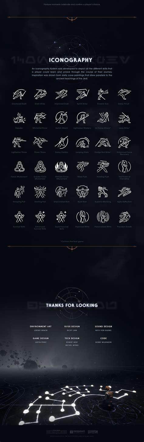 Star Wars Jedi Fallen Order Skill Tree Ui On Behance