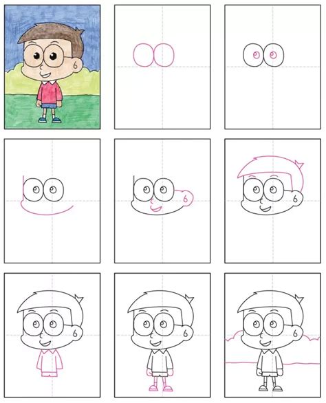 How to Draw a Cartoon Boy · Art Projects for Kids