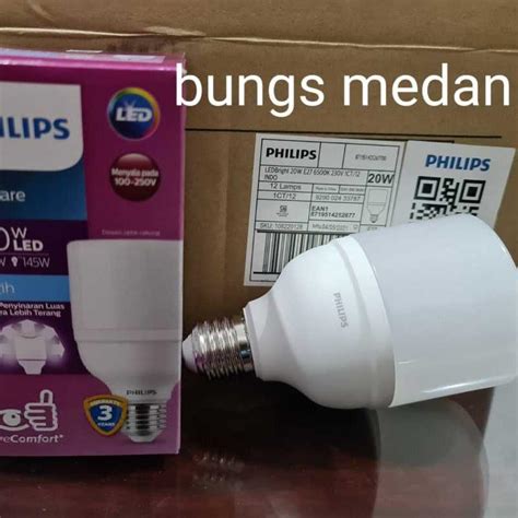 Jual Lampu Led Philips W W Watt Watt Putih Bulb Ledbright