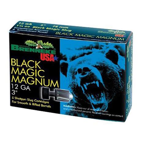 Brenneke Black Magic Magnum 12 Gauge 3in Slug Shotshells 5 Rounds Sportsman S Warehouse