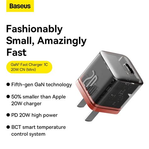 Baseus Pd W Gan Fast Charger C Quick Charging For I Pro Max