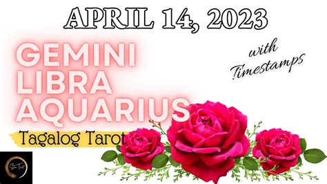 April 14 2023 Air Signs ♊️gemini♎️libra♒️aquarius🌈 Tagalog Tarot