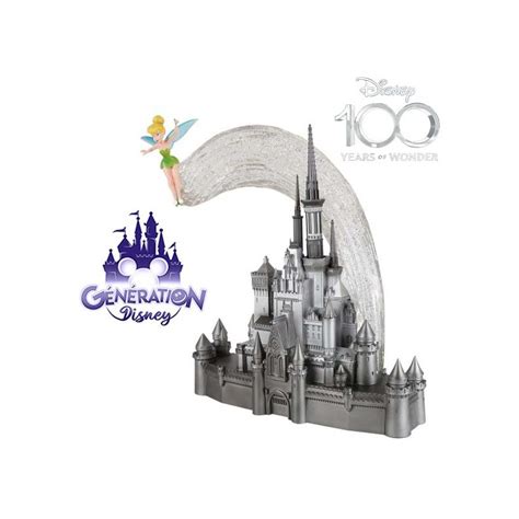 Chateau Disney Et Fée Clochette 100th By Grand Jester