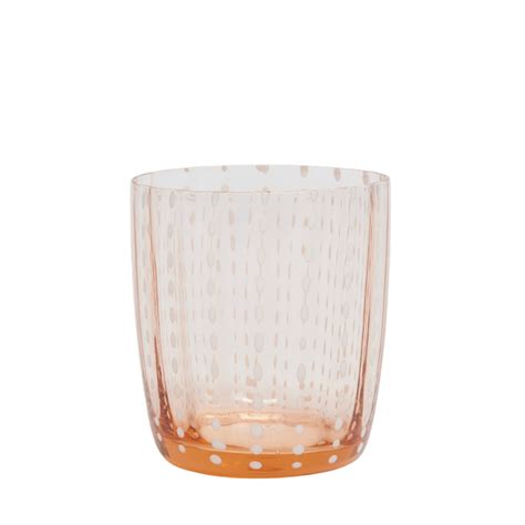 Rose Speckled Water Glass Set Of 4 Over The Moon