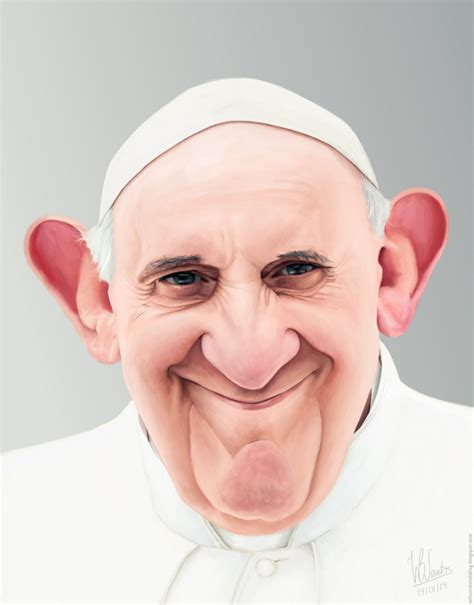 Pope Francis Caricature