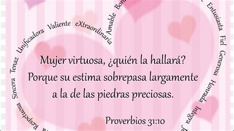 Mujer Virtuosa Proverbio Youtube