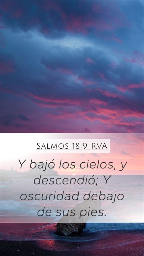 Salmos 18 9 RVA Mobile Phone Wallpaper Y bajó los cielos y descendió