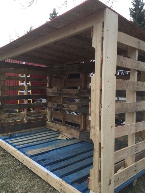 Pallet Firewood Shed Pallet Shed Pallet House Pallet Diy Pallet