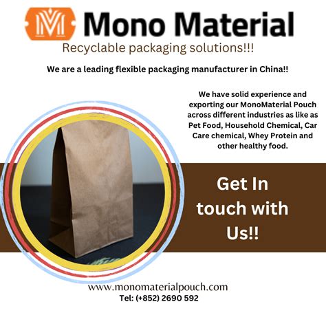 Find The Recyclable Mono Material Packaging Mono Material Pouch By