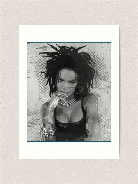 Magical Vibes Lauryn Hill Black And White Digital Paint By Iona