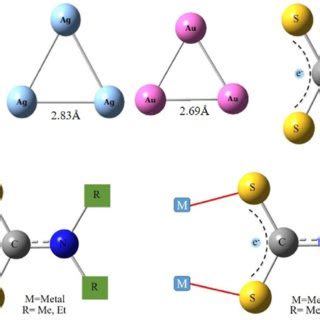 Optimized structure of M 3 ? metal clusters, Dithiocarbamate ligand and ...