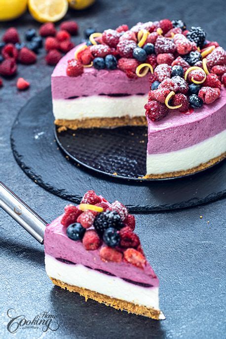 Berry Lemon Yogurt Mousse Cake No Bake Berry Summer Cake Artofit