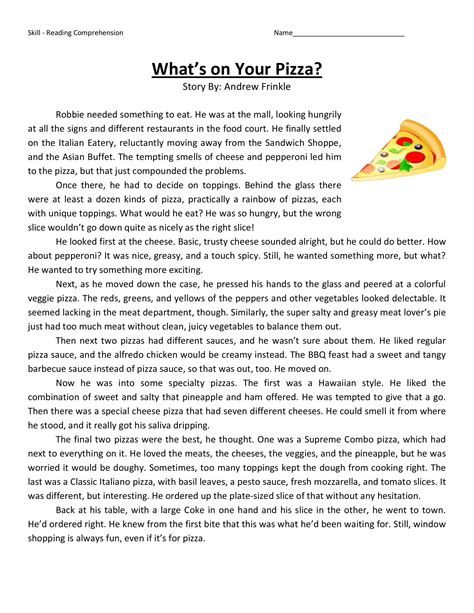 Fourth Grade Reading Worksheets