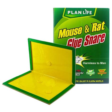 Капан с незасъхващо лепило за мишки и плъхове Plan Life Mouse Glue Trap