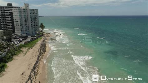 Overflightstock™ Puerto Rico Tourist Hotels Beach Drone Aerial View