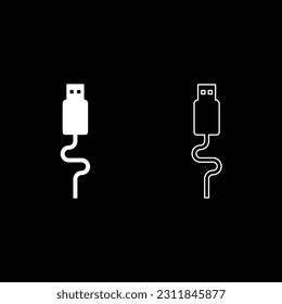 Usb Cable Connector Type Data Set Stock Vector (Royalty Free ...