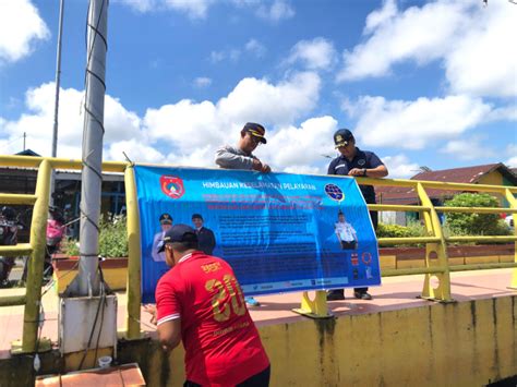 Upaya Ciptakan Keselamatan Transportasi Sungai Dishub Kobar Pasang