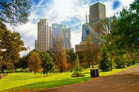 Melbourne City Park stock image. Image of australia, urban - 857257