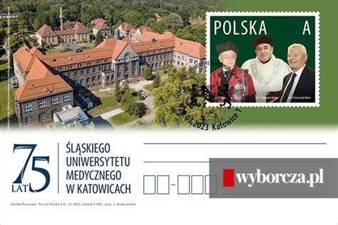 Śląski Uniwersytet Medyczny w Katowicach ma 75 lat Poczta Polska