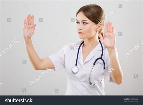Nice Nurse Brown Hair Nude Make Stock Photo Shutterstock