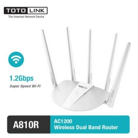 Jual TOTOLINK A810R AC1200 Wireless Dual Band Gigabit Router Resmi