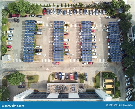 Parking Lot With Solar Panels Stock Image Image Of Green Outdoor