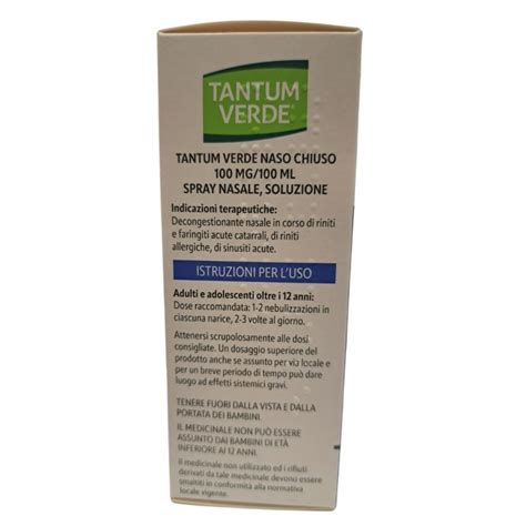 Tantum Verde Naso Chiuso Decongestionante Spray Nasale Ml Tuttofarma