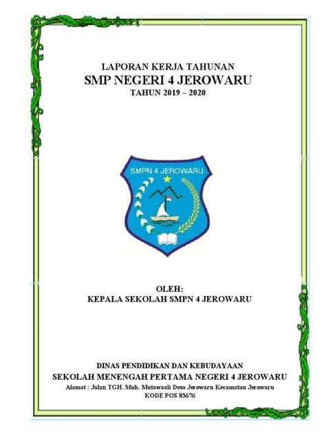 Laporan Tahunan Kepala Sekolah Pdf