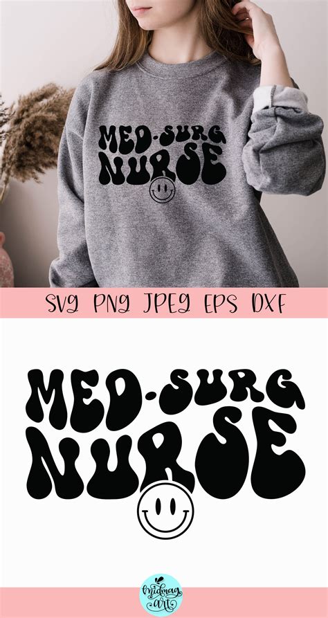 Med Surg Nurse Svg Groovy Nurse Svg By Midmagart TheHungryJPEG