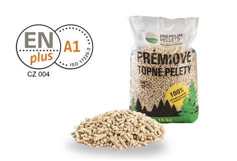 Dřevěné pelety PREMIUM PELLETS ENplus A1 smrk 810 kg doprava ZDARMA