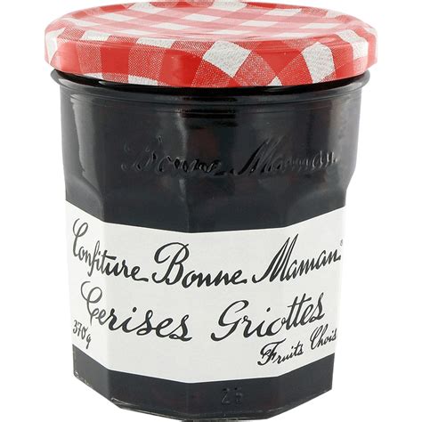 Confiture De Cerises Griottes Griotte Cherry Jam Glass Jar Bonne