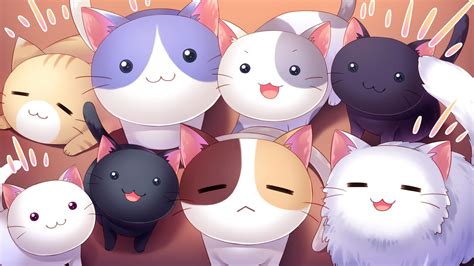 Chibi Cats Wallpapers Top Free Chibi Cats Backgrounds Wallpaperaccess