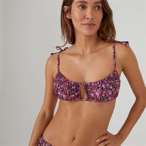 Bikini Bh Met Bloemenprint Bustiermodel Bloemenprint La Redoute Collections La Redoute