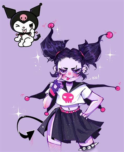 Kuromi Human Drawing