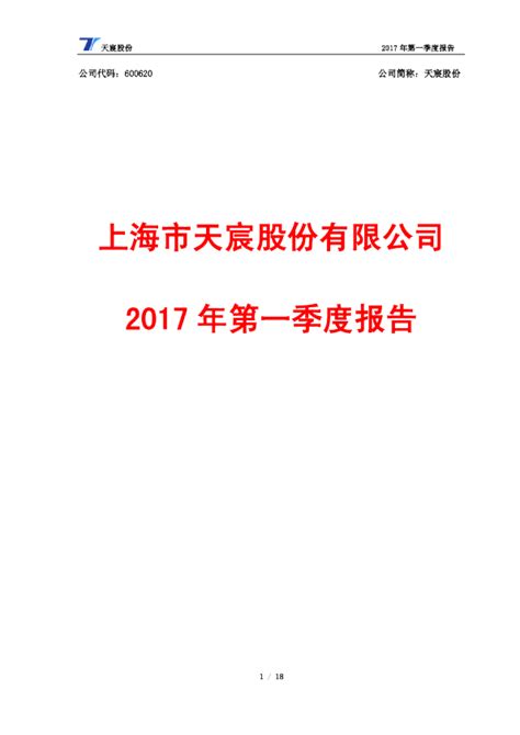 天宸股份：2017年第一季度报告修订版