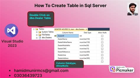 How To Create Table In Sql Server Youtube