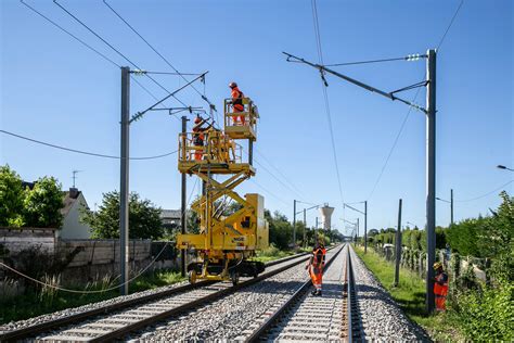 SNCF Réseau on Twitter Les travaux d électrification entre Gretz