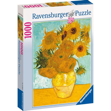 Ravensburger 1000 Pcs Art Collection Puzzle Van Gogh Sunflowers 15805