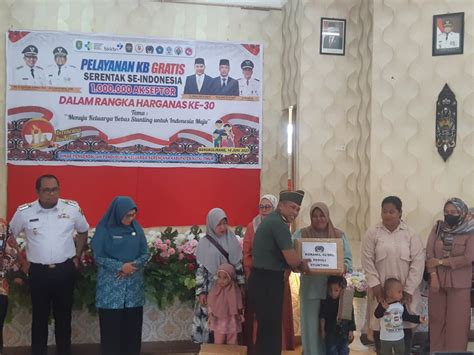 Danramil 0909 02 Sangkulirang Hadiri Acara Bakti Sosial Pelayanan KB