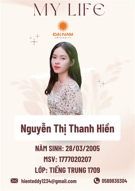 Nguyễn Thị Thanh Hiền Tt 1709 NĂm Sinh 2803 Msv 1777020207 LỚp