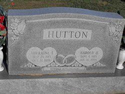 Harold Hasten Hutton M Morial Find A Grave